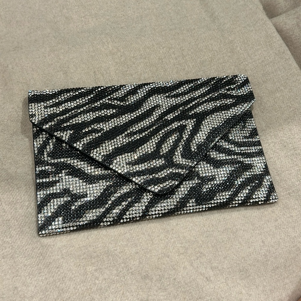 Judith Leiber Couture Rhinestone Envelope Clutch